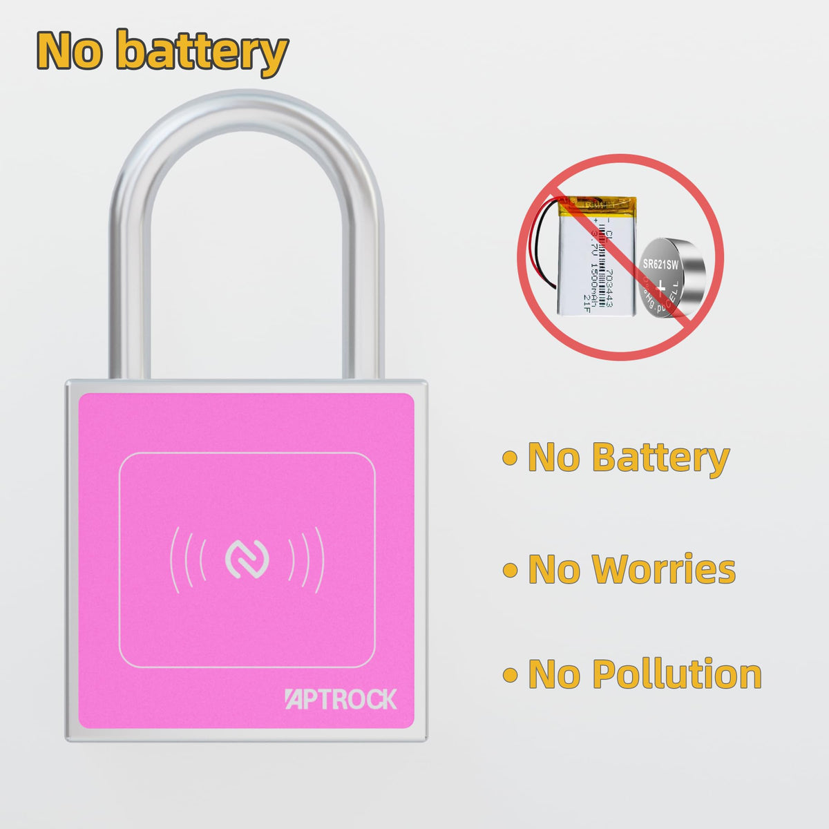 Battery Free Smart Padlock,Keyless Smart Lock, Electronic Lock,Smart Outdoor Lock, gate Lock,Fence Lock,SS304 Solid Steel Lock,Waterproof Outdoor Lock,Smart Lock for Bicycle,NFC Smart Lock - WITH FREE SHIPPING