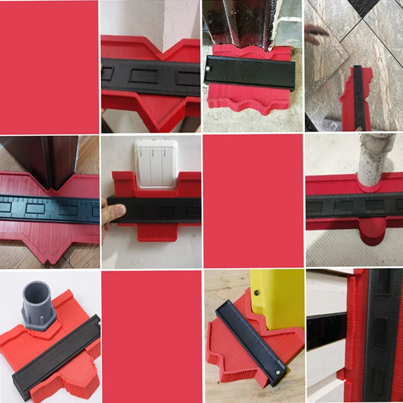 Professional Contour Gauge Tool | 10cm Profile Copier for Woodworking, Flooring & DIY Projects | Precision Measuring Template for Perfect Cuts