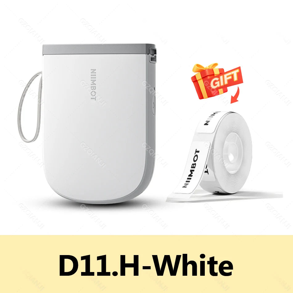 NIIMBOT Label Printer Bluetooth | Household Non-Drying Label | Machine Fast Printing Home Use Office. Mini Portable Bluetooth Wireless Label Maker Name Tag Kitchen Sticker Printing Maker D11H 300DPI