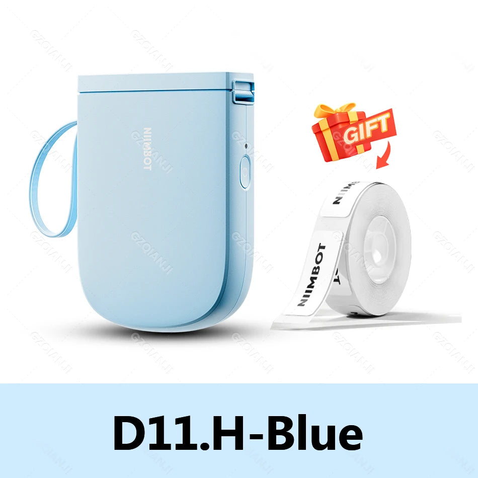 NIIMBOT Label Printer Bluetooth | Household Non-Drying Label | Machine Fast Printing Home Use Office. Mini Portable Bluetooth Wireless Label Maker Name Tag Kitchen Sticker Printing Maker D11H 300DPI