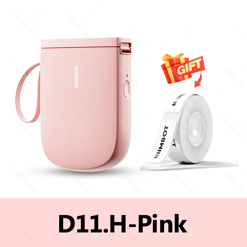 NIIMBOT Label Printer Bluetooth | Household Non-Drying Label | Machine Fast Printing Home Use Office. Mini Portable Bluetooth Wireless Label Maker Name Tag Kitchen Sticker Printing Maker D11H 300DPI