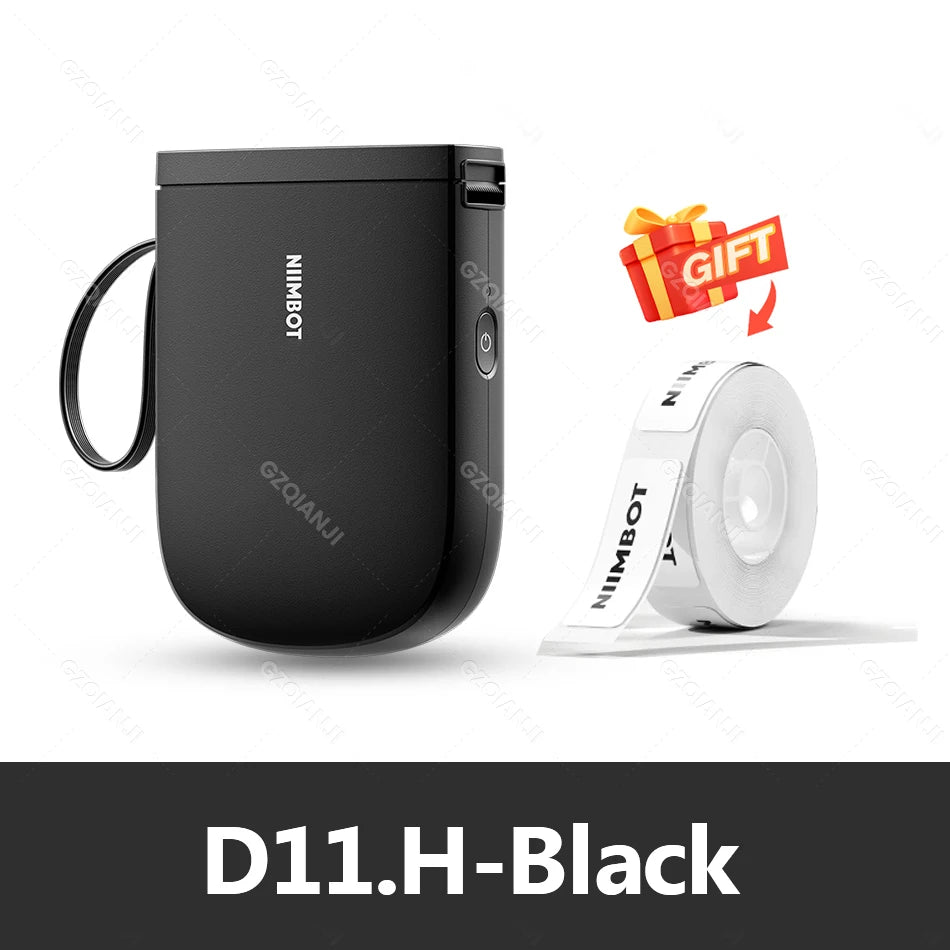 NIIMBOT Label Printer Bluetooth | Household Non-Drying Label | Machine Fast Printing Home Use Office. Mini Portable Bluetooth Wireless Label Maker Name Tag Kitchen Sticker Printing Maker D11H 300DPI