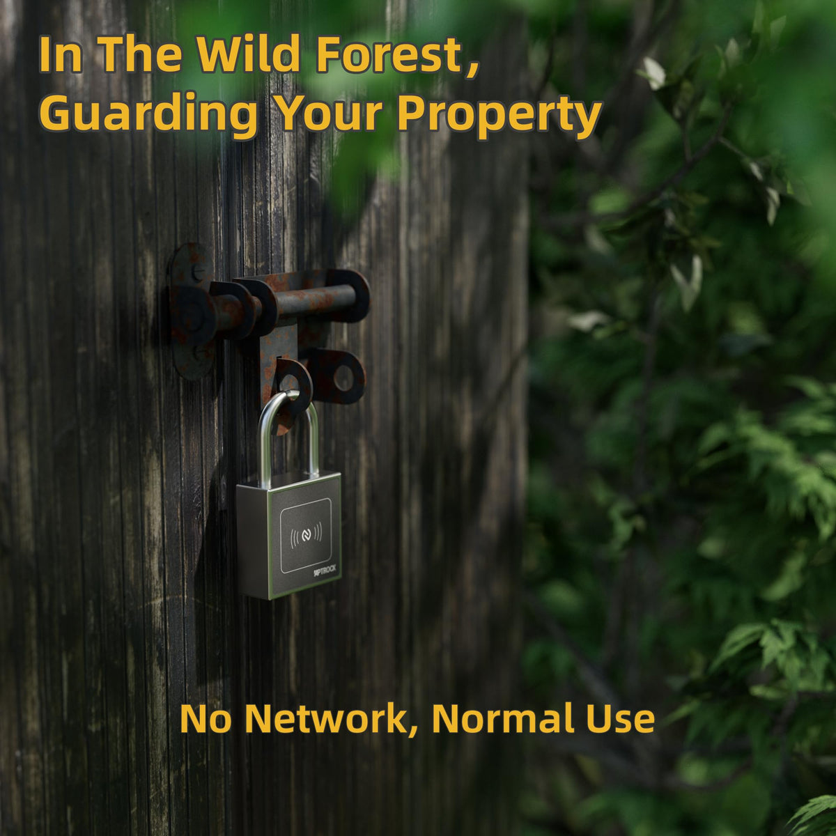 Battery Free Smart Padlock,Keyless Smart Lock, Electronic Lock,Smart Outdoor Lock, gate Lock,Fence Lock,SS304 Solid Steel Lock,Waterproof Outdoor Lock,Smart Lock for Bicycle，NFC Smart Lock - WITH FREE SHIPPING