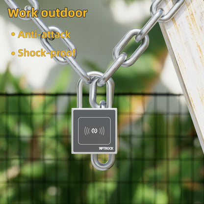 Battery Free Smart Padlock,Keyless Smart Lock, Electronic Lock,Smart Outdoor Lock, gate Lock,Fence Lock,SS304 Solid Steel Lock,Waterproof Outdoor Lock,Smart Lock for Bicycle，NFC Smart Lock - WITH FREE SHIPPING