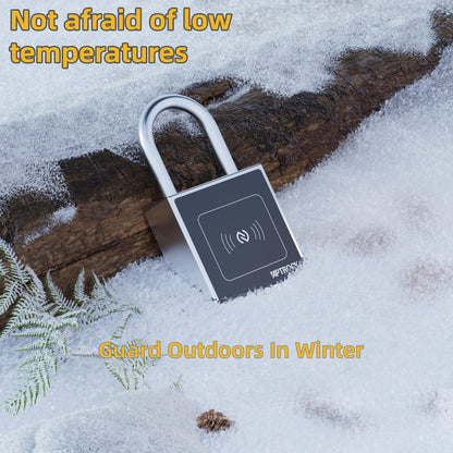 Battery Free Smart Padlock,Keyless Smart Lock, Electronic Lock,Smart Outdoor Lock, gate Lock,Fence Lock,SS304 Solid Steel Lock,Waterproof Outdoor Lock,Smart Lock for Bicycle，NFC Smart Lock - WITH FREE SHIPPING