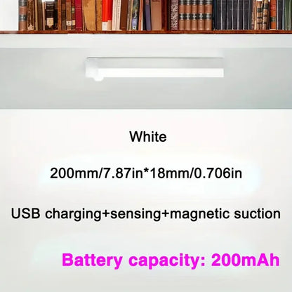 LED Motion Sensing Light Wireless USB Rechargeable Motion Detection Suitable for Kitchen Wardrobe Corridor and Staircase Lights
