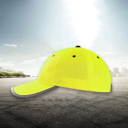 High Visibility Reflective Baseball Cap – Colored Personal Safety Hat for Work & Traffic