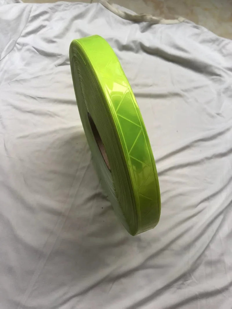 1 Inch Width PVC Night Fluorescent Reflective Warning Tape Garment Auxiliary Material