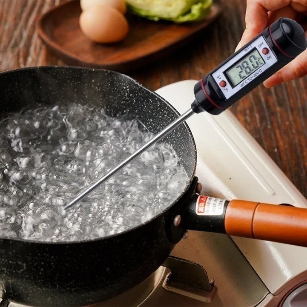 Digital Meat Thermometer Cooking Food Kitchen Probe Water Milk Oil Liquid Oven Digital Temperature