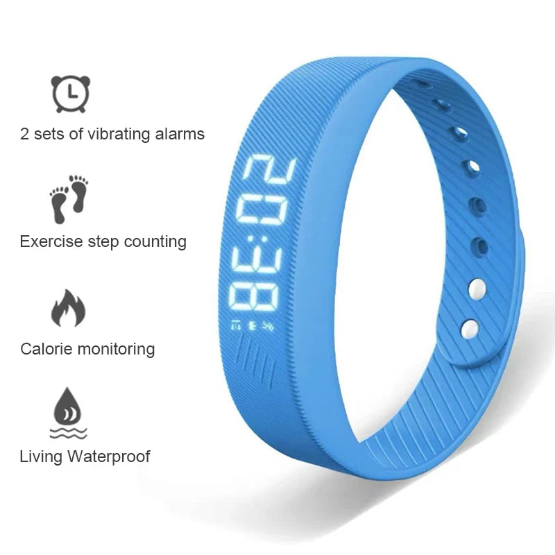 Smart Multifunctional Wristband Fitness Bracelet IP65 Waterproof Sports LED Activity Sleep Tracker Smart Watch Pedometer