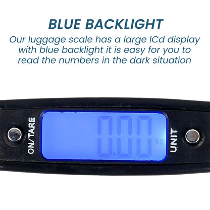 50kg Digital Luggage Scale – Portable Handheld Suitcase Scale with Backlight Display | Perfect Travel Accessory