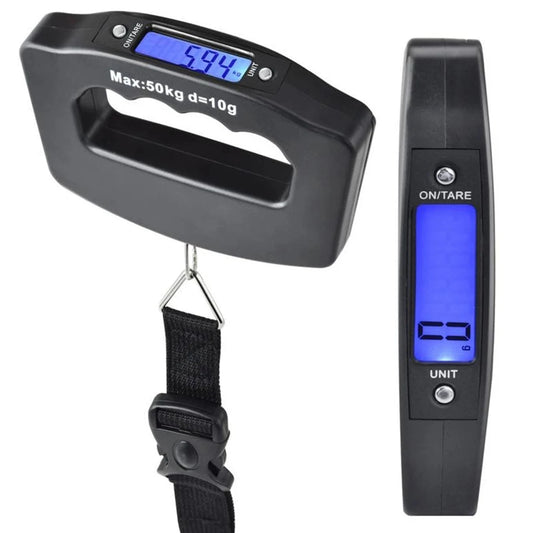 50kg Digital Luggage Scale – Portable Handheld Suitcase Scale with Backlight Display | Perfect Travel Accessory