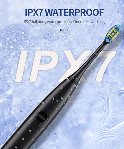 Electric Toothbrush Portable Fully Automatic Sonic Electric Toothbrush Rechargeable 5 Working Modes IPX7 Waterproof