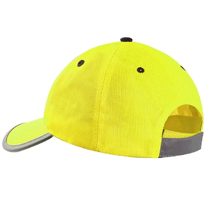 High Visibility Reflective Baseball Cap – Colored Personal Safety Hat for Work & Traffic