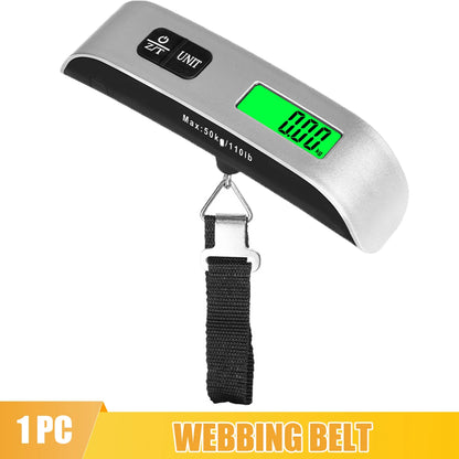 Portable Scale great for frequent Travelers -  Digital LCD Display Electronic Scale Weight Suitcase Travel Weighs Baggage Bag 110lb/50kg  Weight Balance Tool