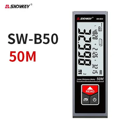 Smart Laser Tape Measure - Mini Metal Laser Distance Meter Rechargeable Rangefinder -  High Accuracy 40M 50M 60M Measuring Tape -  Construction Measuring Tool