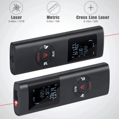 Portable Laser Rangefinder tool 40M/60M Mini Intelligent Laser Rangefinder Measurement Infrared rangefinder USB rechargeable