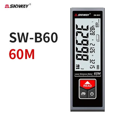 Smart Laser Tape Measure - Mini Metal Laser Distance Meter Rechargeable Rangefinder -  High Accuracy 40M 50M 60M Measuring Tape -  Construction Measuring Tool