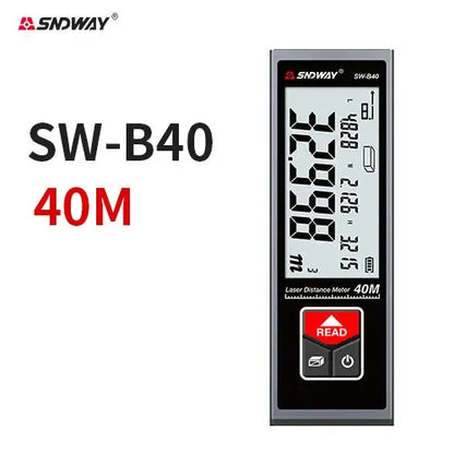 Smart Laser Tape Measure - Mini Metal Laser Distance Meter Rechargeable Rangefinder -  High Accuracy 40M 50M 60M Measuring Tape -  Construction Measuring Tool